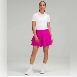 Lululemon Court Rival Perforated High-Rise Tennis Skirt Long